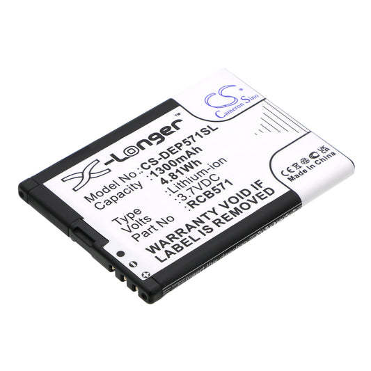 3.7V 1300mAh/4.81Wh Li-ion Mobile/SmartPhone Battery for Bea-fon