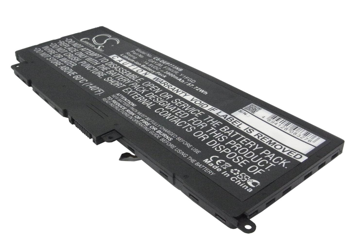 14.8V 3900mAh/57.72Wh Li-ion Notebook/Laptop Battery for DELL