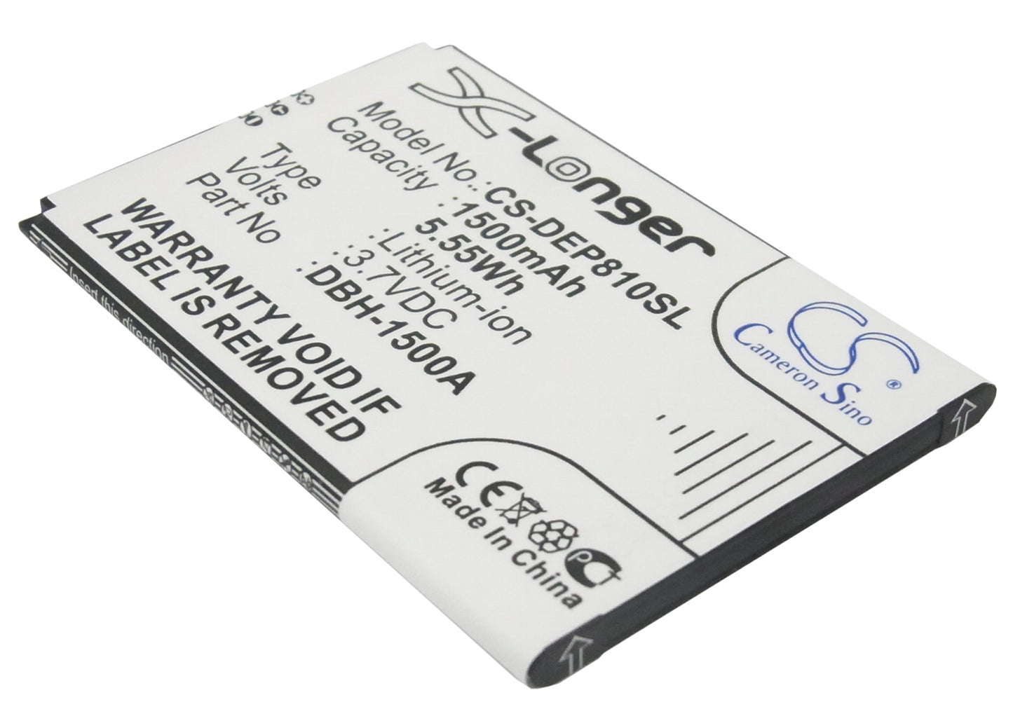 3.7V 1500mAh/5.55Wh Li-ion Mobile/SmartPhone Battery for Doro