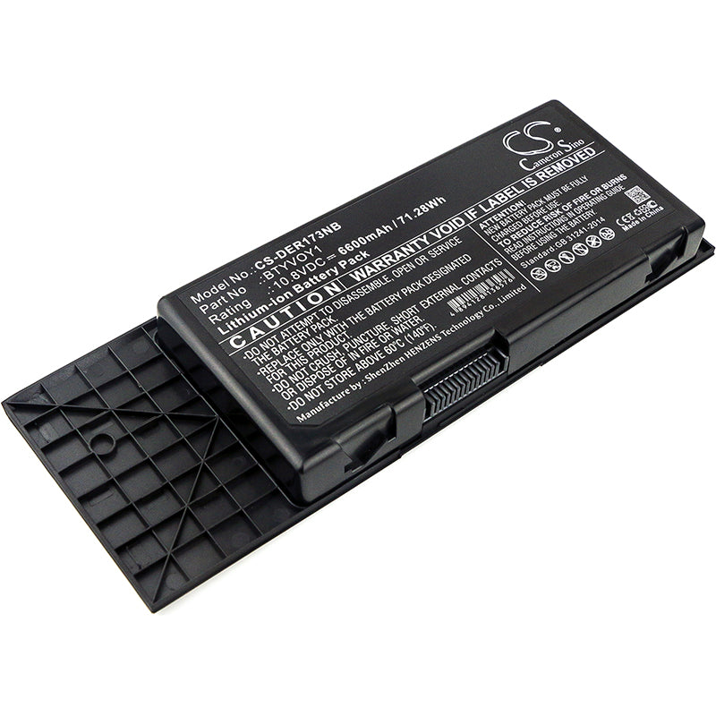 10.8V 6600mAh/71.28Wh Li-ion Notebook/Laptop Battery for DELL