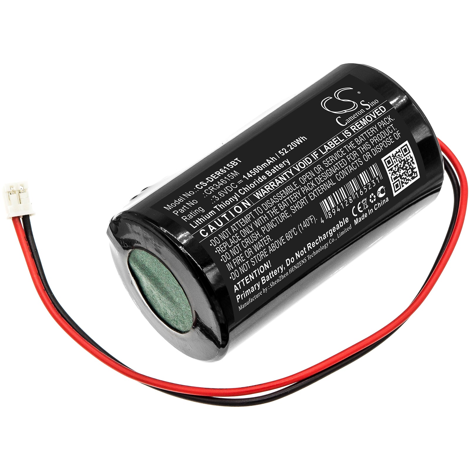 CS-DER615BT Replacement Battery – Compatible with Enforcer Deltabell Siren Alarm