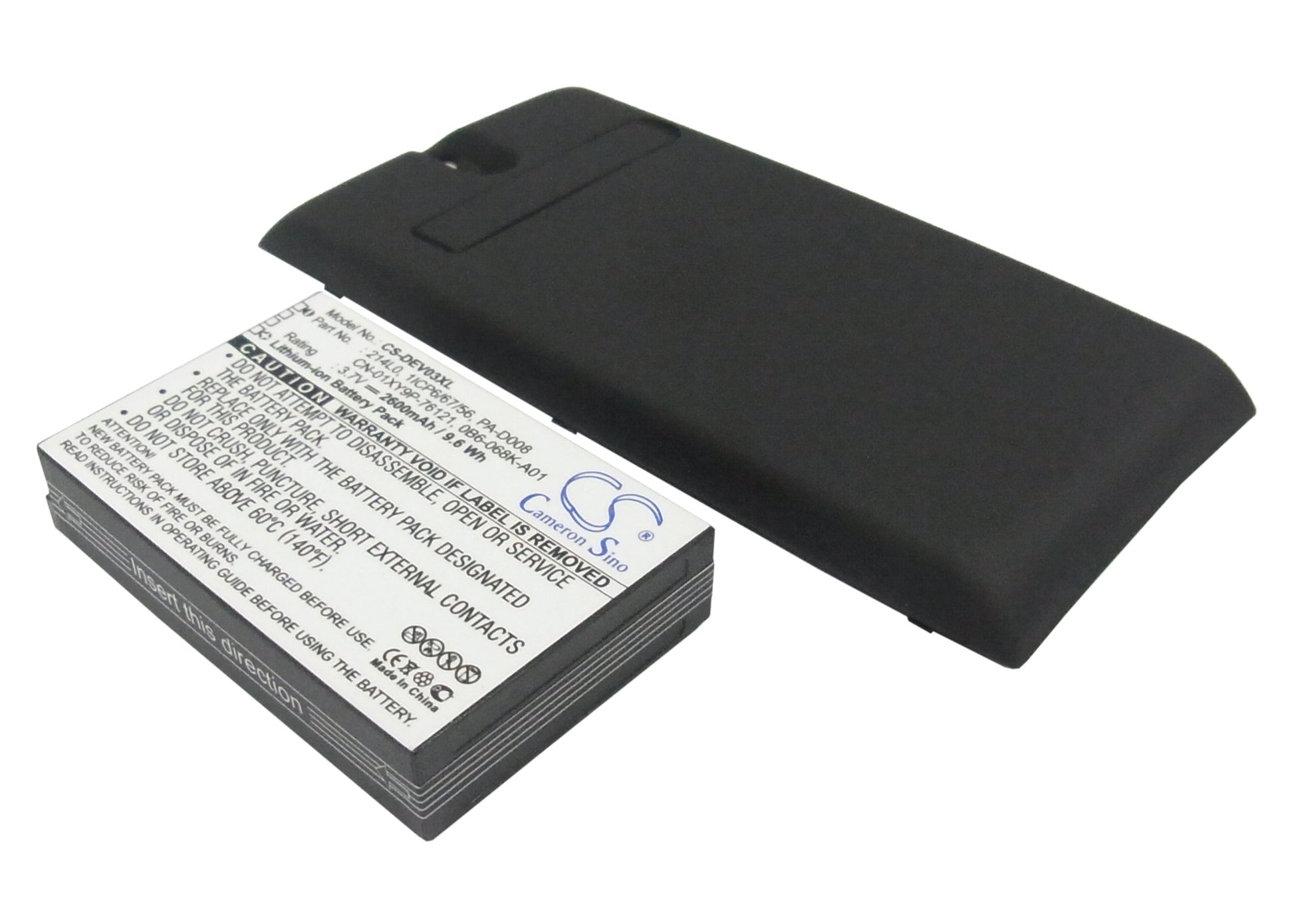 3.7V 2600mAh/9.62Wh Li-ion Mobile/SmartPhone Battery for DELL