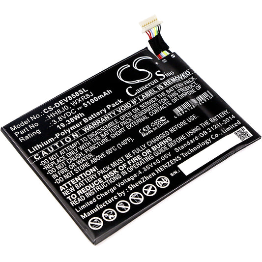 3.8V 5100mAh/19.38Wh Li-Polymer Tablet Battery for DELL