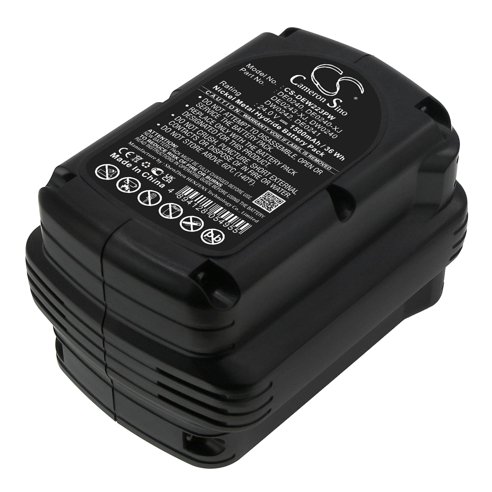 24V 1500mAh Ni-MH Power Tools Battery for Dewalt