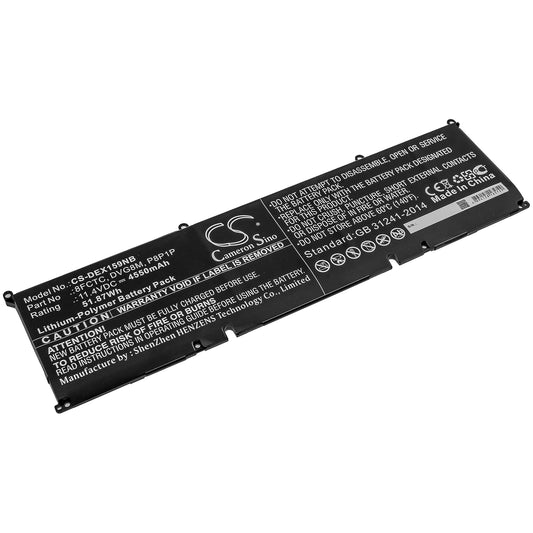 CS-DEX159NB Replacement Battery – Compatible with XPS 15 9500, XPS 15-9500-R1505S, XPS 15-9500-R1845S, XPS 15-9500-R1845TS, XPS 15-9500-R1945TS