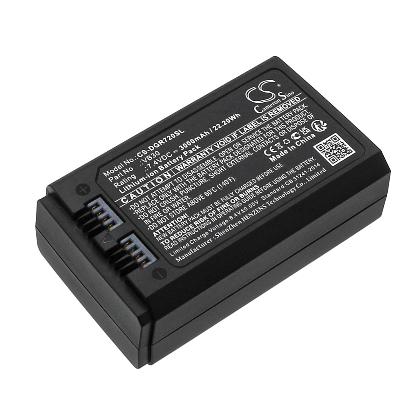 CS-DGR720SL Replacement Battery – Compatible with AD100 Pro, MF-R76, Ring 72, V1 Pro, V850 Ⅲ, V860 Ⅲ