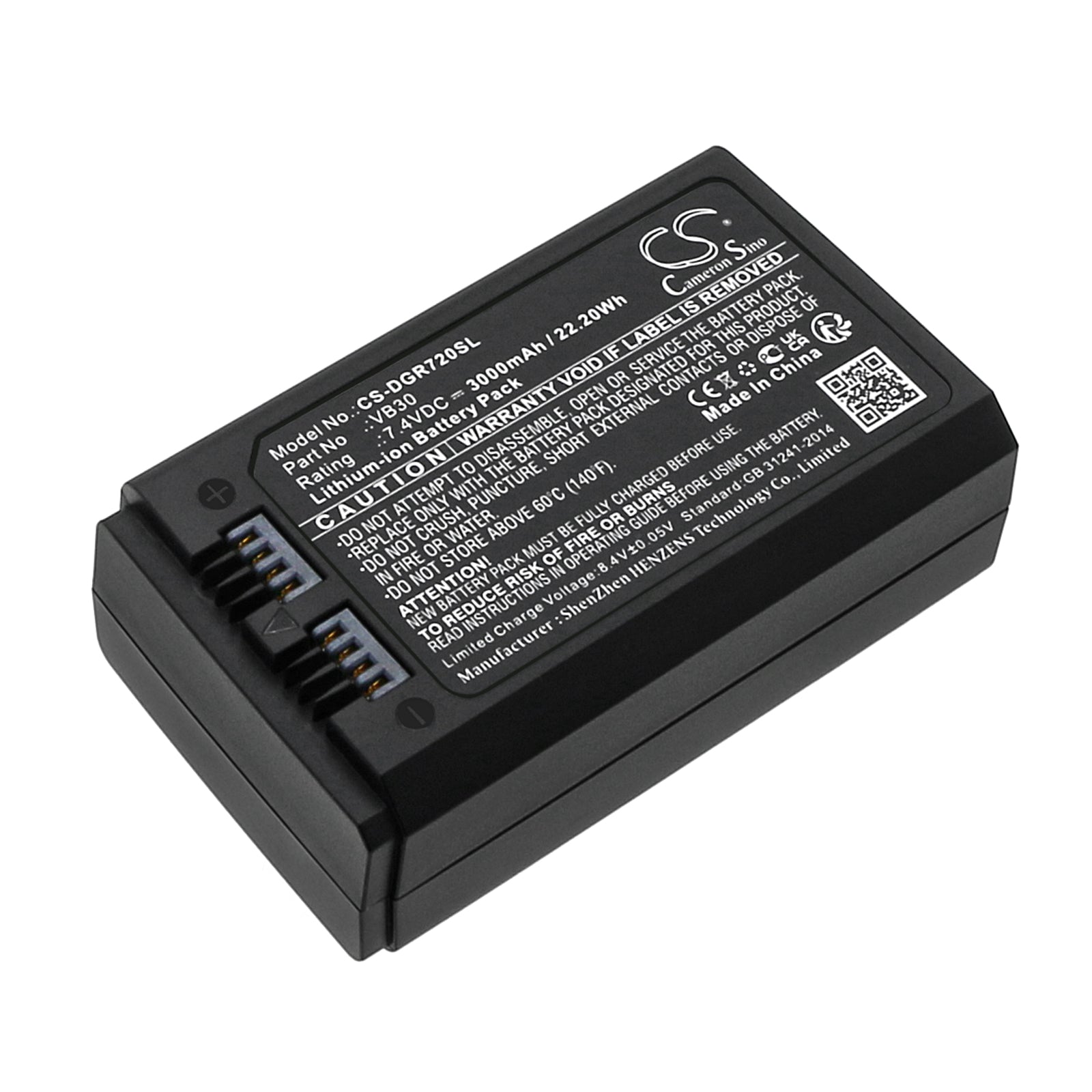 CS-DGR720SL Replacement Battery – Compatible with AD100 Pro, MF-R76, Ring 72, V1 Pro, V850 Ⅲ, V860 Ⅲ