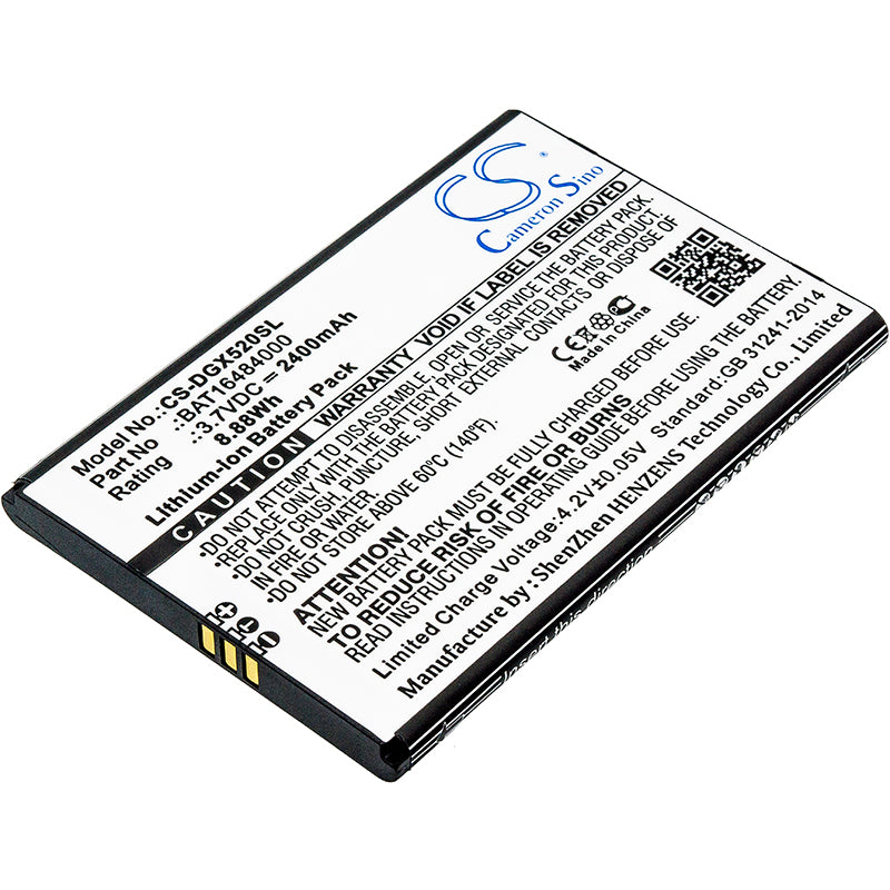 3.7V 2400mAh/8.88Wh Li-ion Mobile/SmartPhone Battery for Doogee