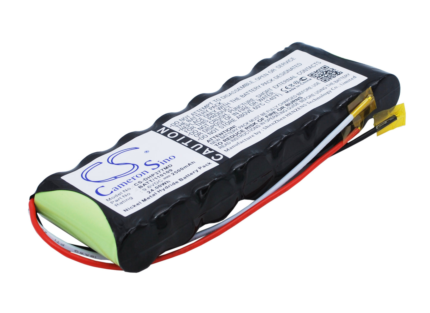 9.6V 2500mAh/24.0Wh Ni-MH Medical Battery for Datex Ohmeda