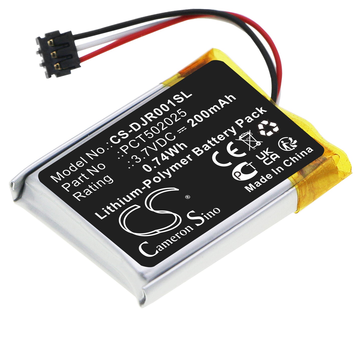 CS-DJR001SL Replacement Battery – Compatible with MIC Receiver, MIC RX, MIC Transmitter, MIC TX