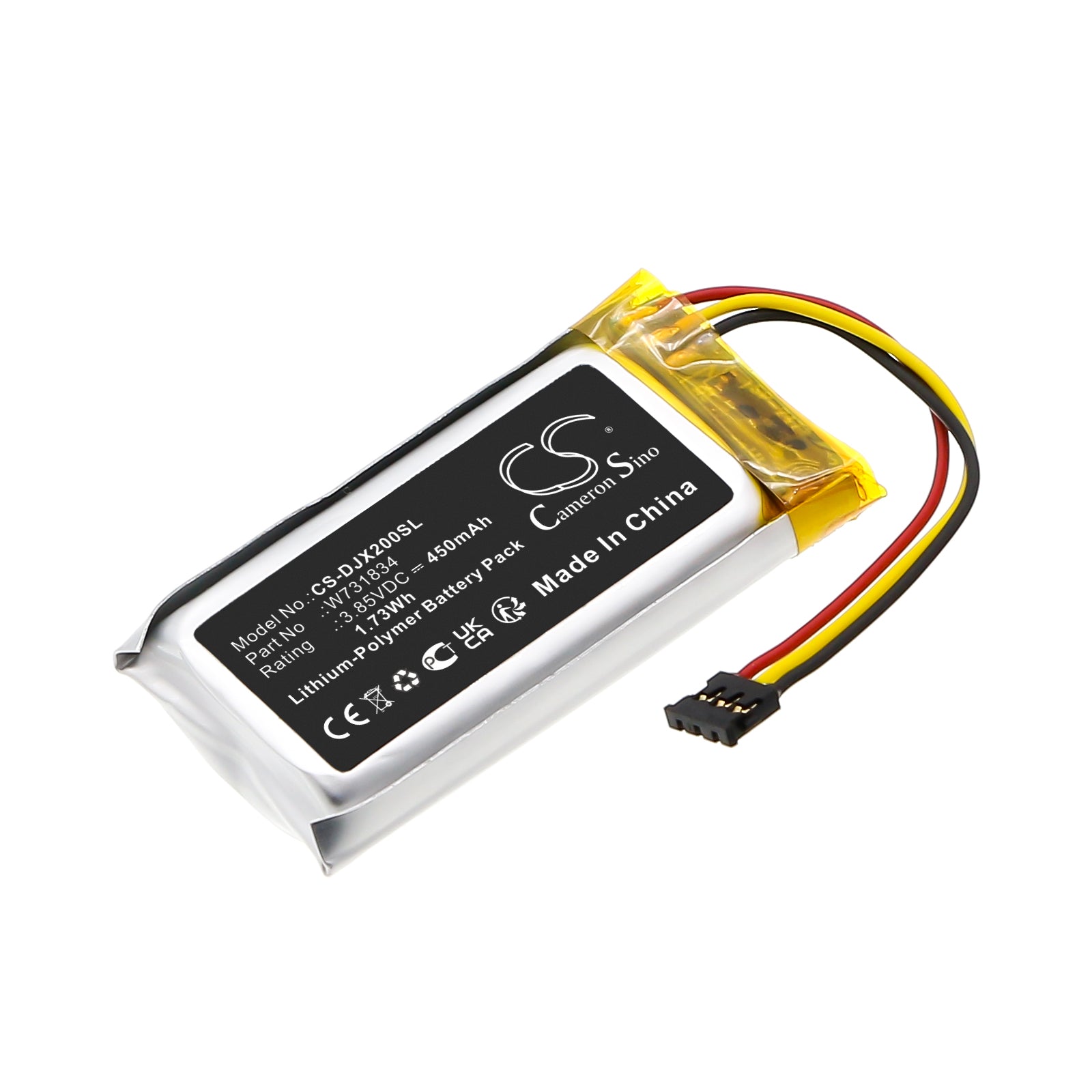 CS-DJX200SL Replacement Battery – Compatible with MIC 2 Charging Case