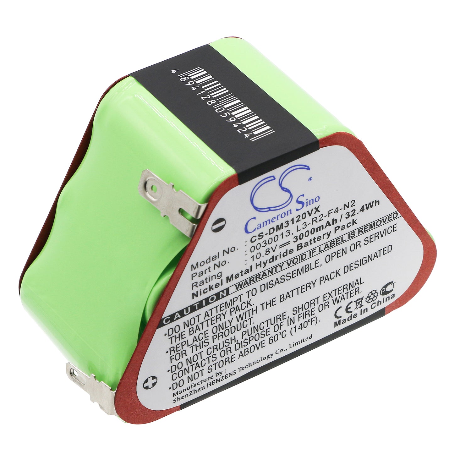 10.8V 3000mAh Ni-MH Vacuum Battery for Dirt Devil