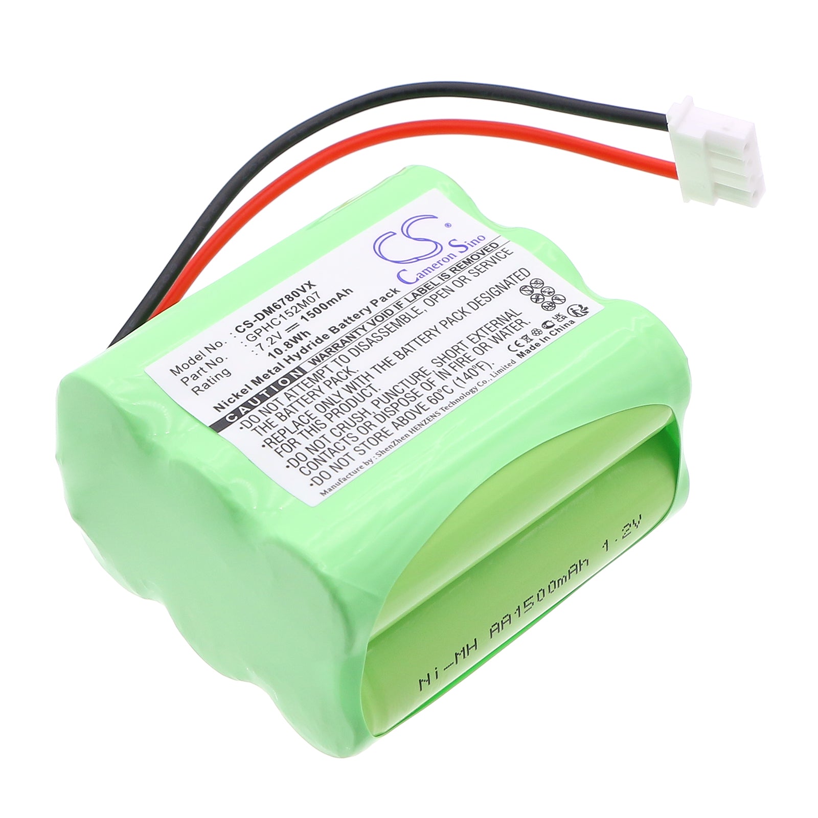 7.2V 1500mAh/10.80Wh Ni-MH Vacuum Battery for Mint