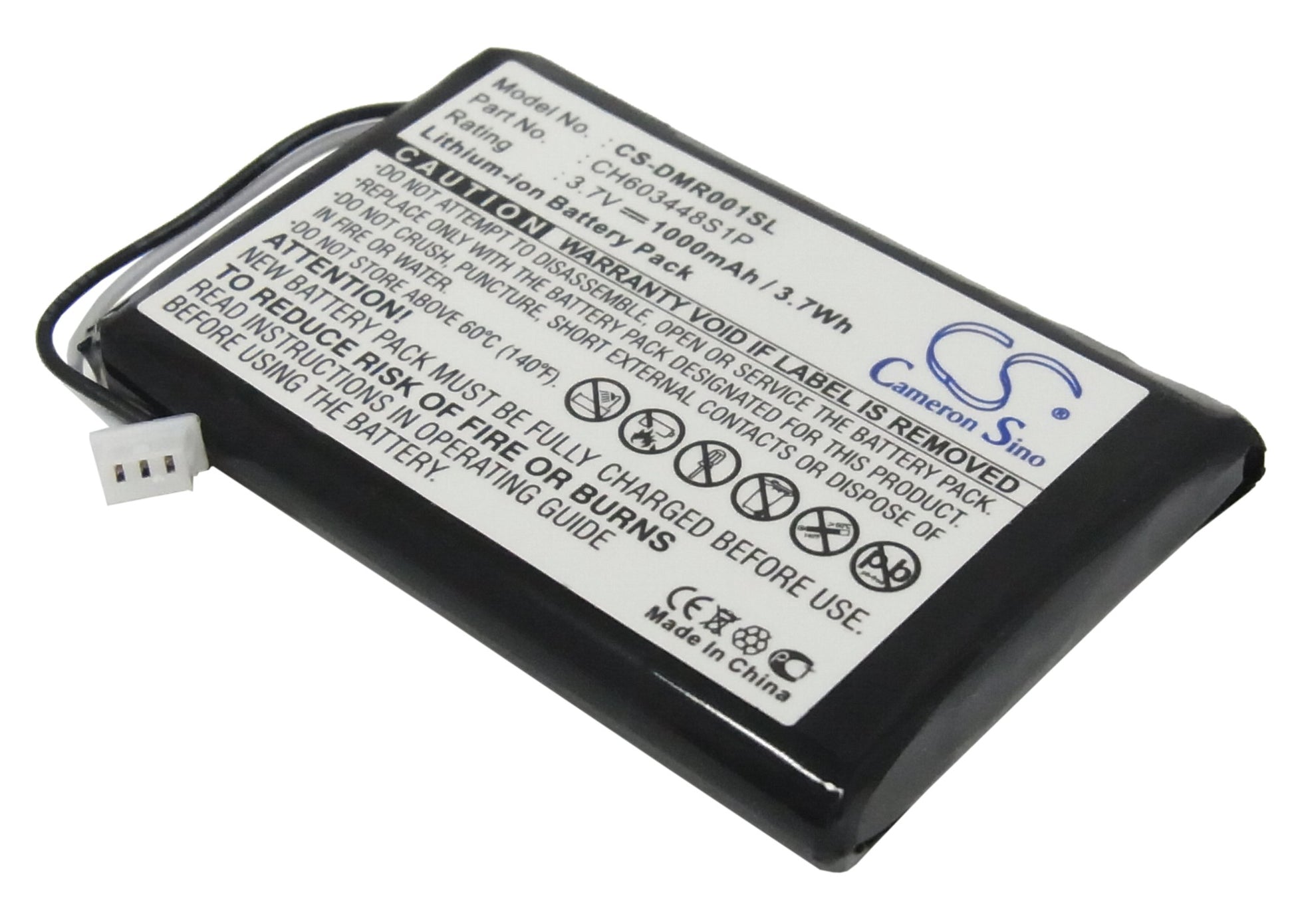 3.7V 1000mAh Li-ion Remote Control Battery for ESPN