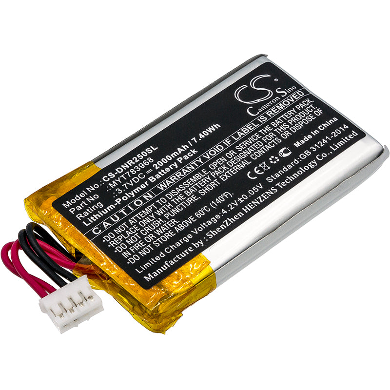 3.7V 2000mAh/7.40Wh Li-Polymer GPS/Navigator Battery for DeLorme
