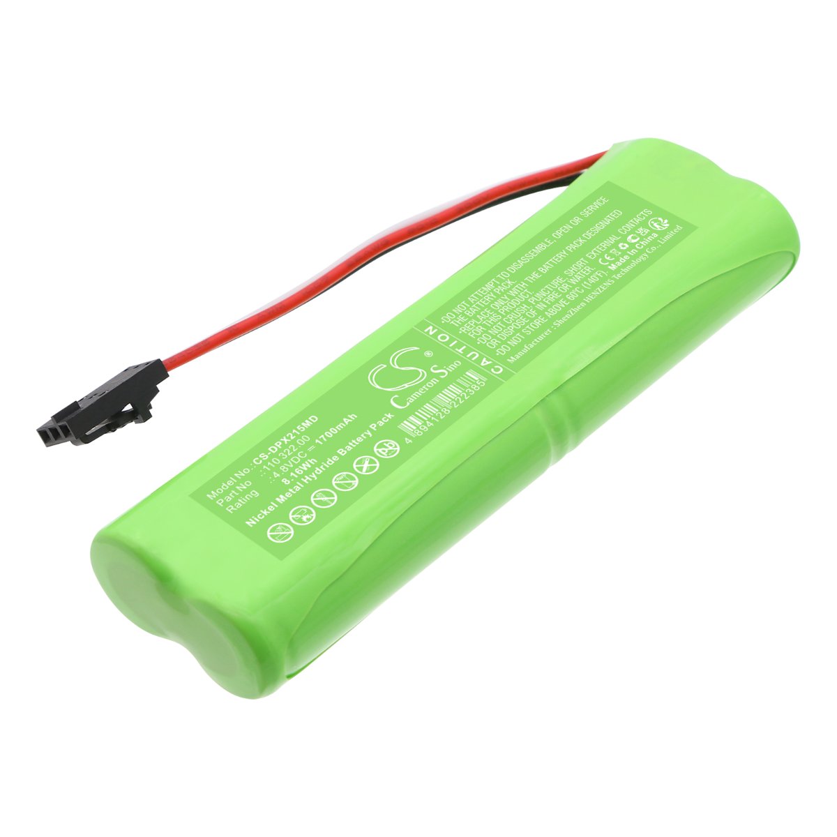Cameron Sino 4.8V 1700mAh Ni-MH Battery for Dolphin medical pulse oximeter 2150