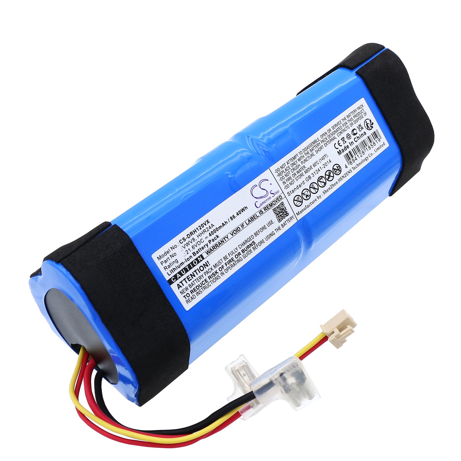CS-DRH120VX Replacement Battery – Compatible with H10, H100 Pro, H11, H12 Max, H12s, HHR24A