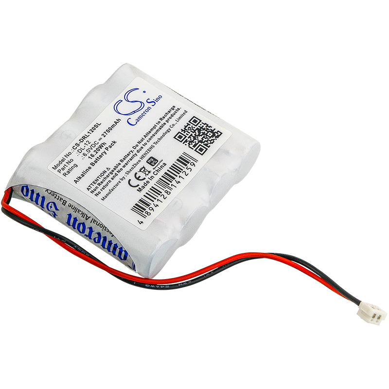 6V 2700mAh/16.20Wh Alkaline Door Lock Battery for NABC