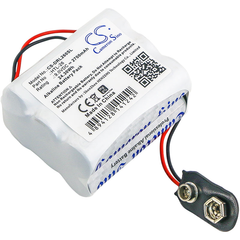 9V 2700mAh/24.30Wh Alkaline Door Lock Battery for Vingcard
