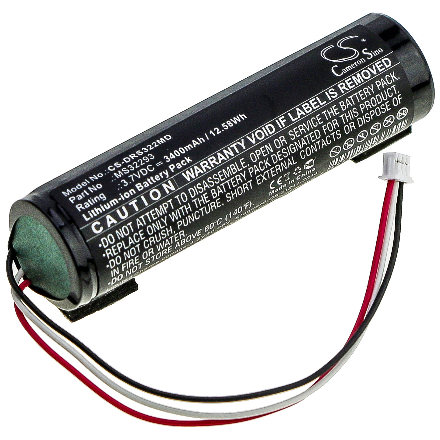 CS-DRS322MD Replacement Battery – Compatible with TOFscan Monitor, TOFScan NMT Monito