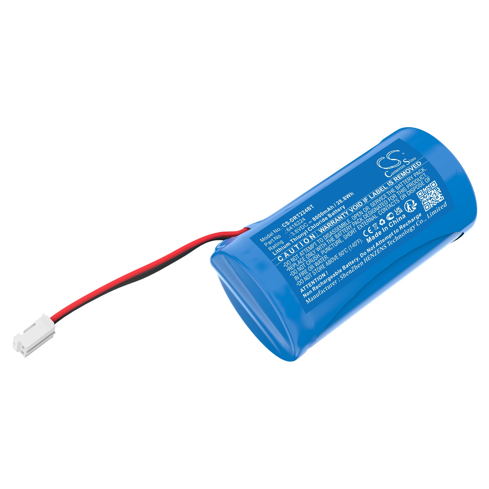 CS-DRT224BT Replacement Battery – Compatible with BILENS, bi-lentille video, TYXAL+ DMBV dual-lens video mo