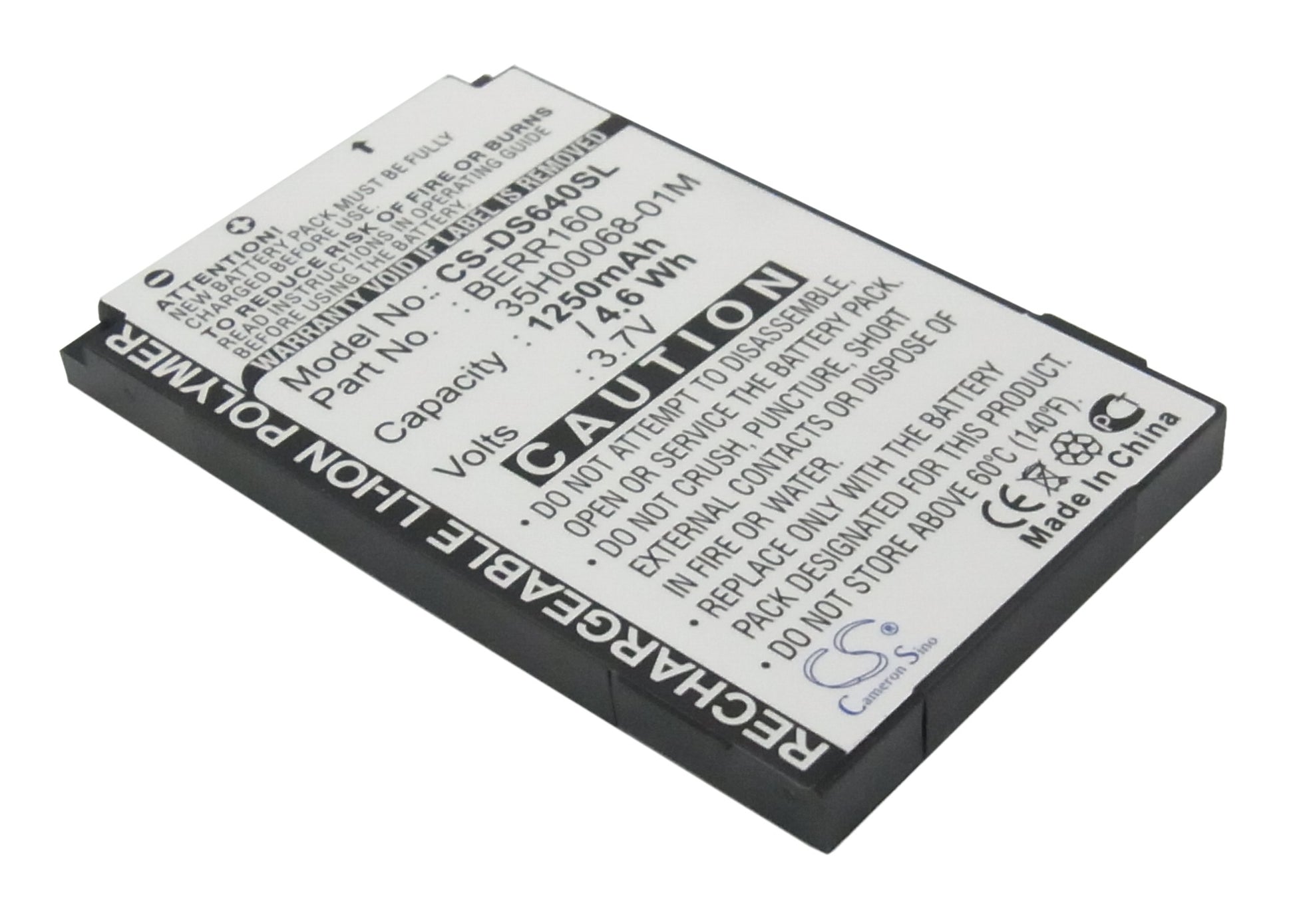 3.7V 1250mAh/4.63Wh Li-Polymer Mobile/SmartPhone Battery for Telus