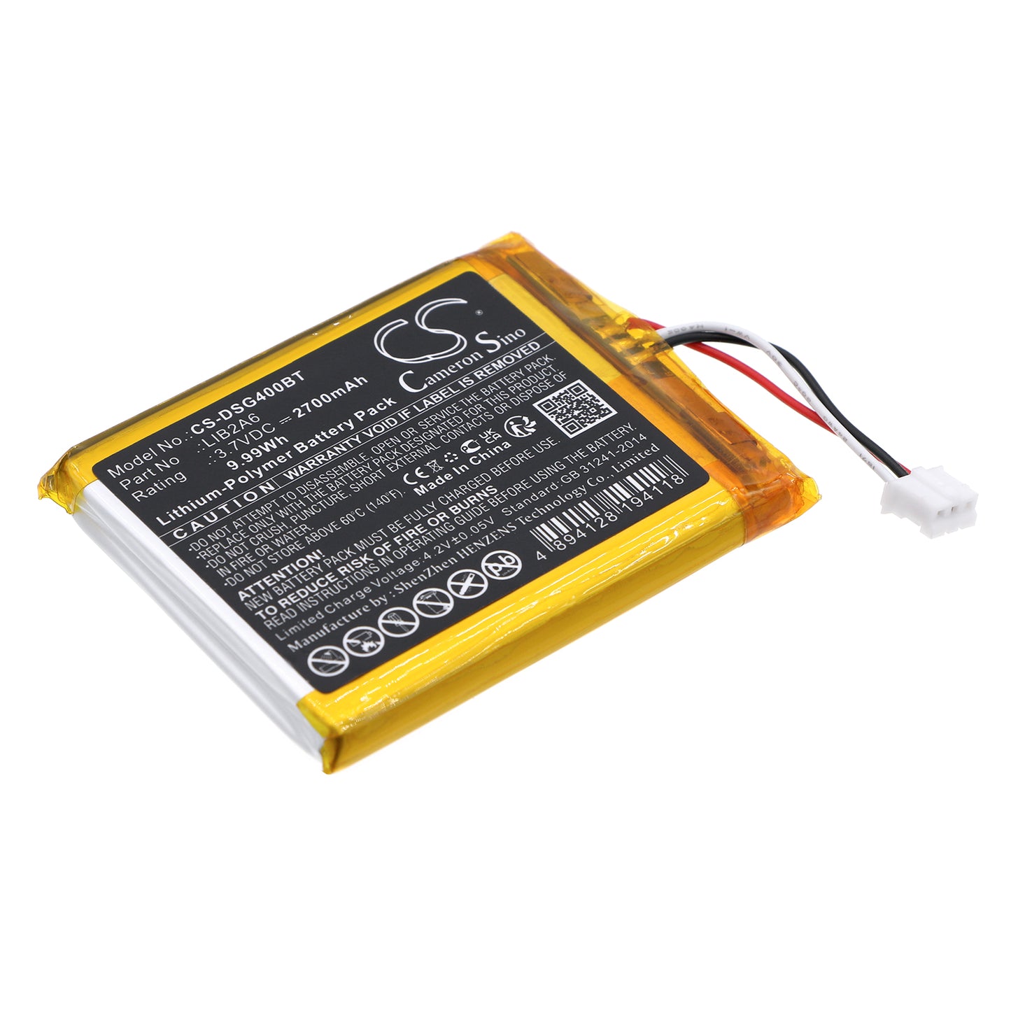 CS-DSG400BT Replacement Battery – Compatible with 3G4005, GSM communicators GS4005