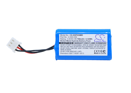 3.6V 700mAh/2.52Wh Ni-MH Medical Battery for Drummond Scientific