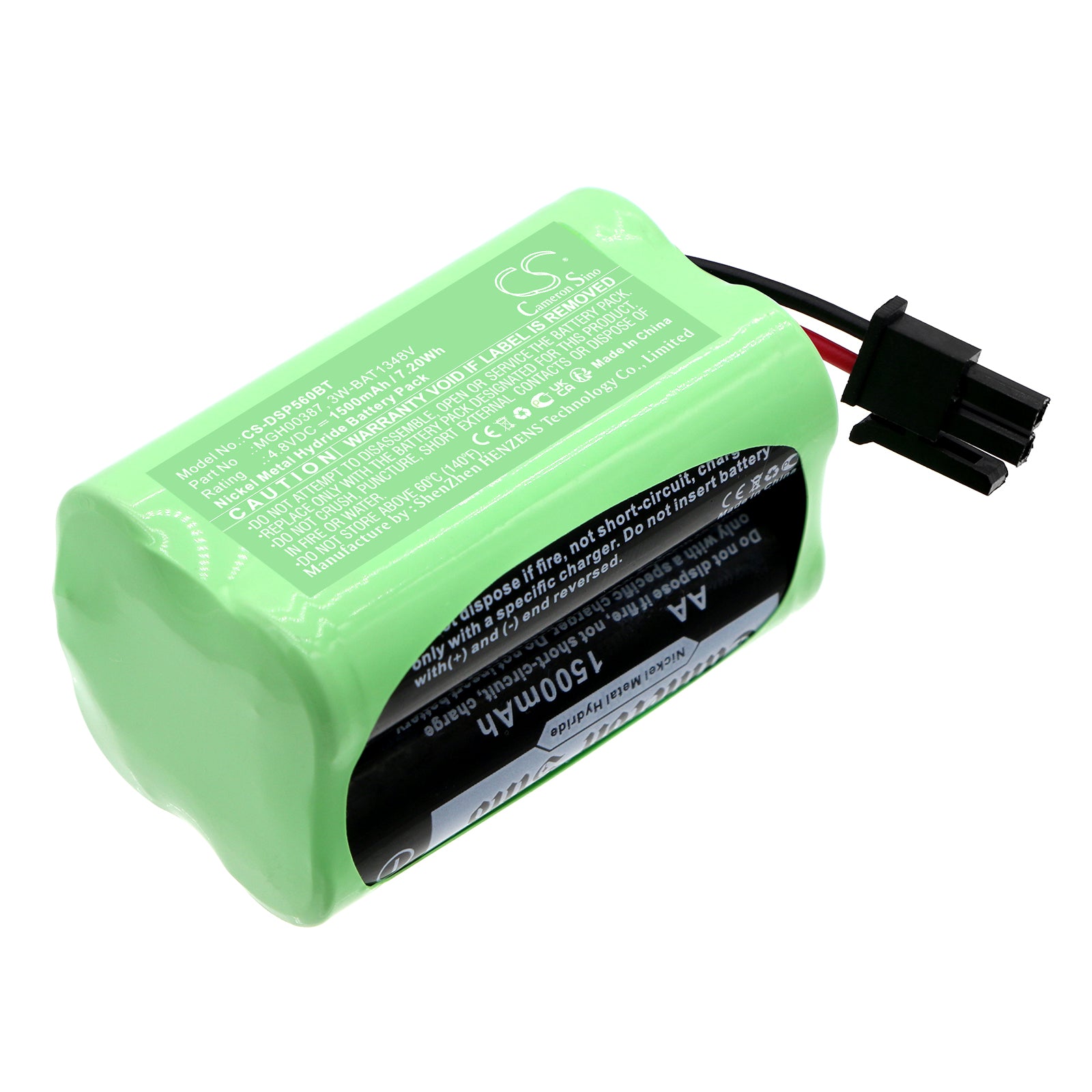CS-DSP560BT Replacement Battery – Compatible with Central WP8010, central WP8030, PG9920 Repeater, Wireless Alarm Repeater, wireless DSC-56, WP8010-SP