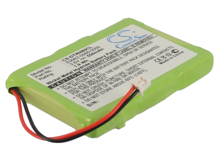 3.6V 550mAh/1.98Wh Ni-MH Cordless Phone Battery for Crofone
