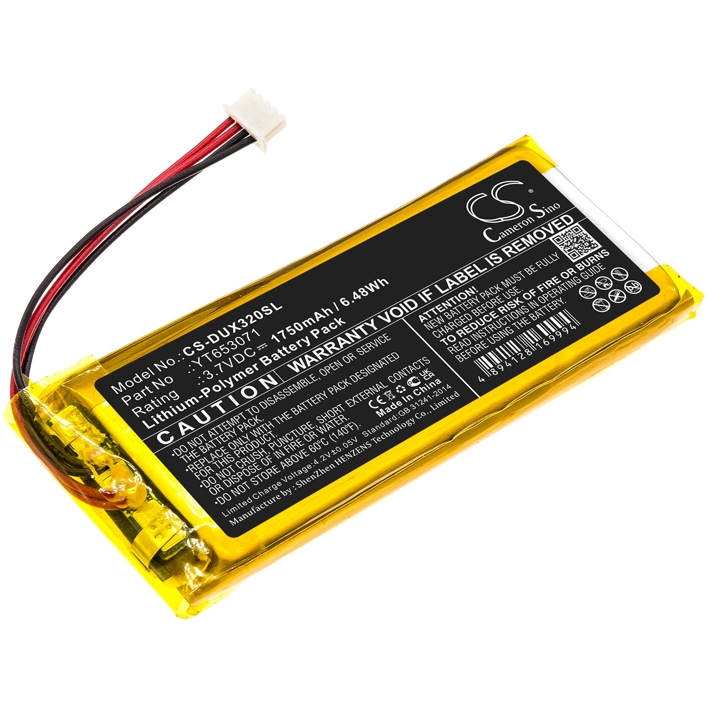 CS-DUX320SL Replacement Battery – Compatible with X3 Mark II