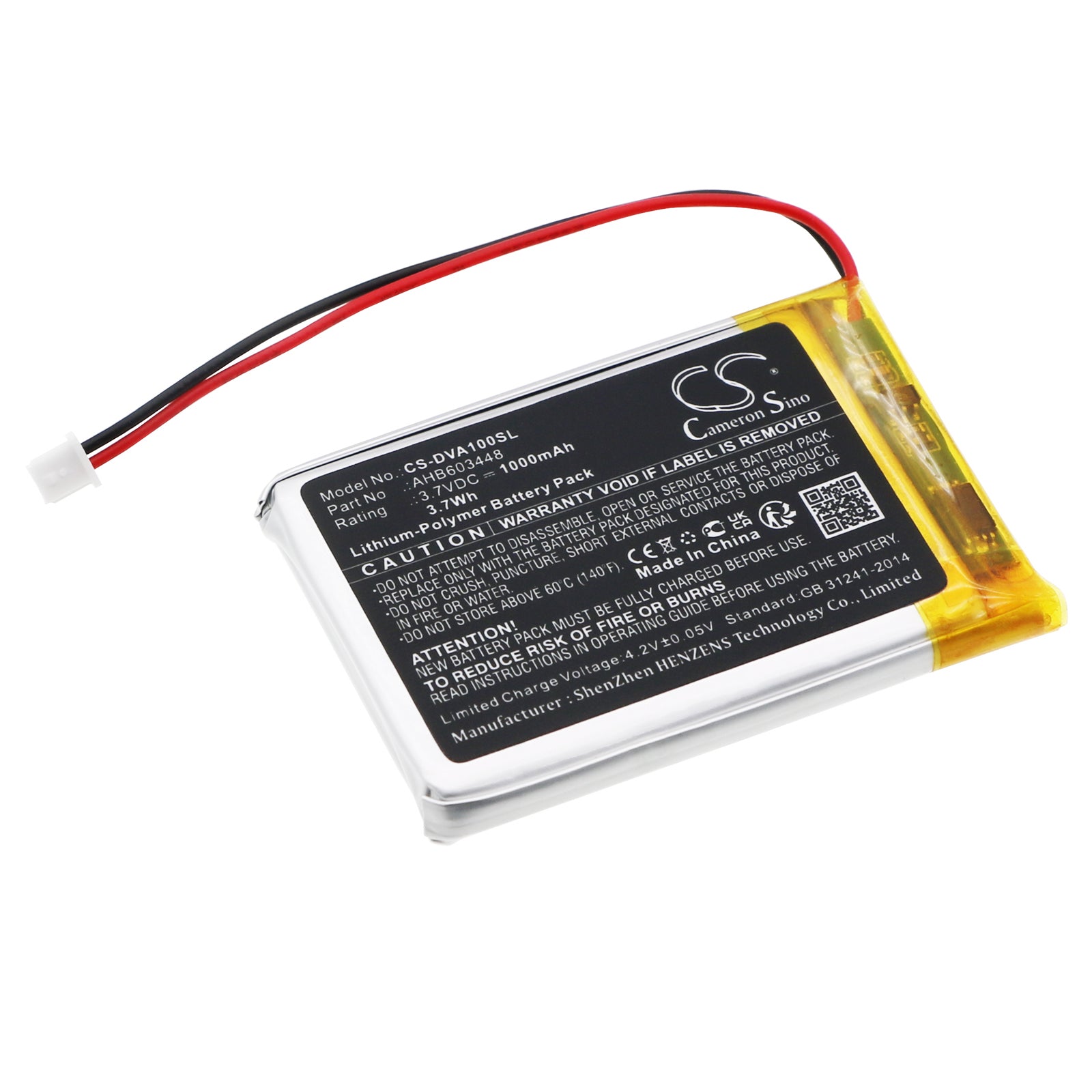 CS-DVA100SL Replacement Battery – Compatible with Aurabulb