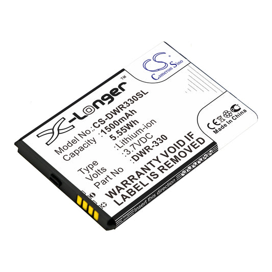 3.7V 1500mAh/5.55Wh Li-ion Hotspot Battery for D-Link