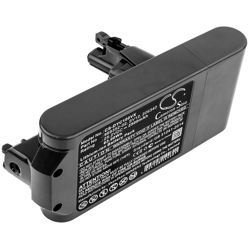 CS-DYC100VX Replacement Battery – Compatible with Cyclone V10, V10, V10 Absolute, V10 Animal, V10 Cyclone series, V10 Total Clean