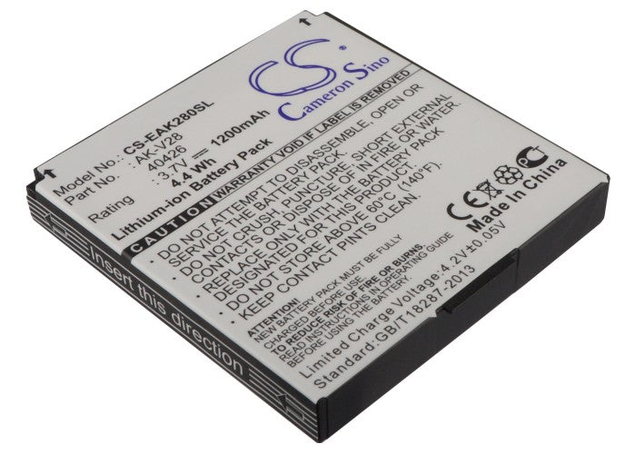 3.7V 1200mAh/4.44Wh Li-ion Mobile/SmartPhone Battery for Emporia