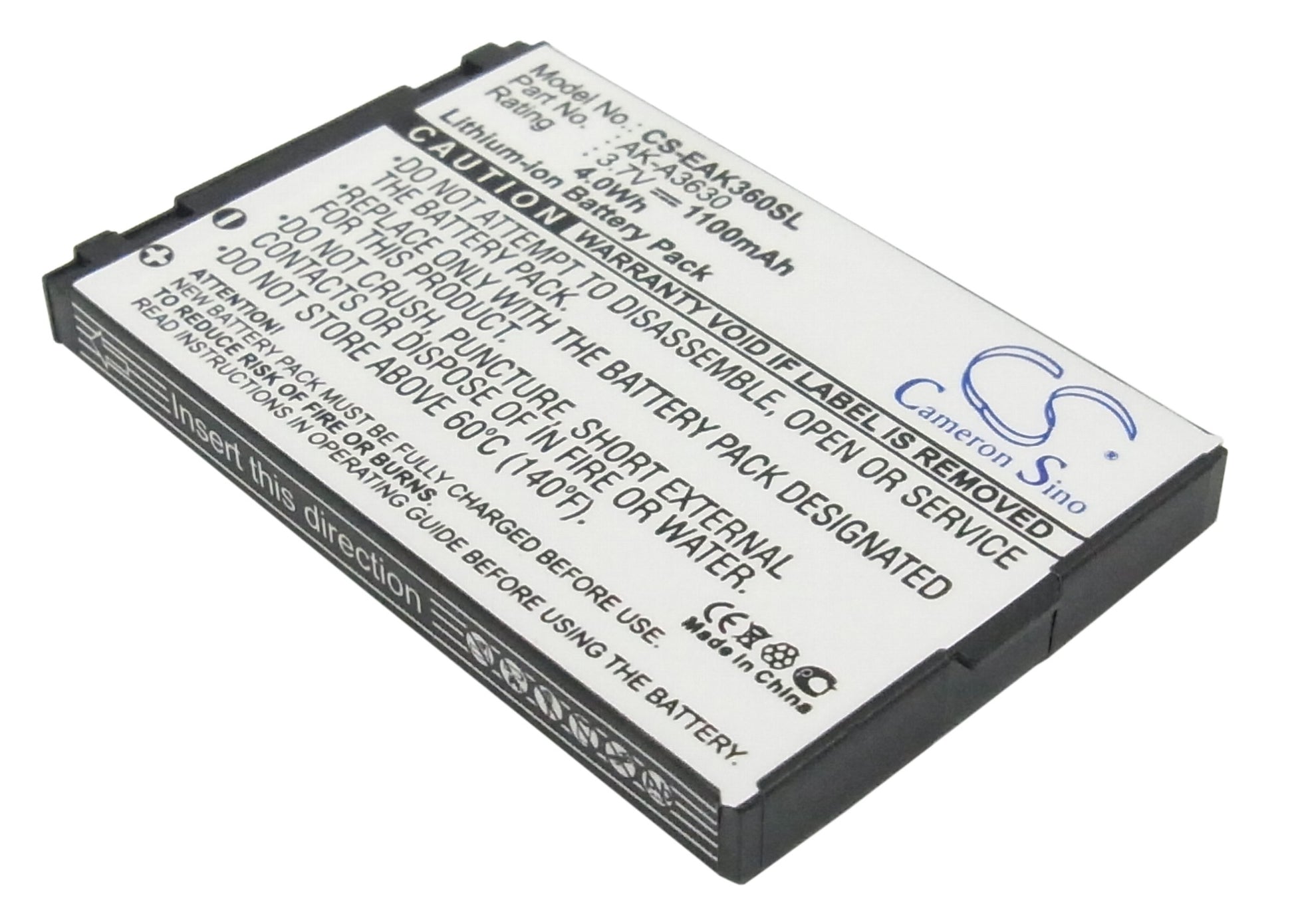3.7V 1100mAh Li-ion Mobile/SmartPhone Battery for Emporia