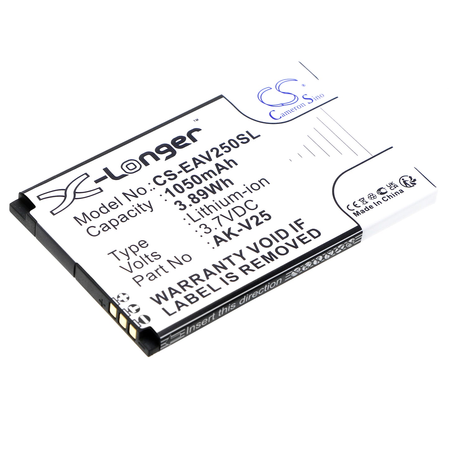 3.7V 1050mAh/3.89Wh Li-ion Mobile/SmartPhone Battery for Emporia