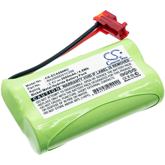 2.4V 2000mAh Ni-MH Remote Control Battery for Earmuff