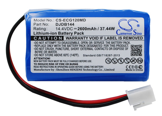 14.4V 2600mAh/37.44Wh Li-ion Medical Battery for CMICS