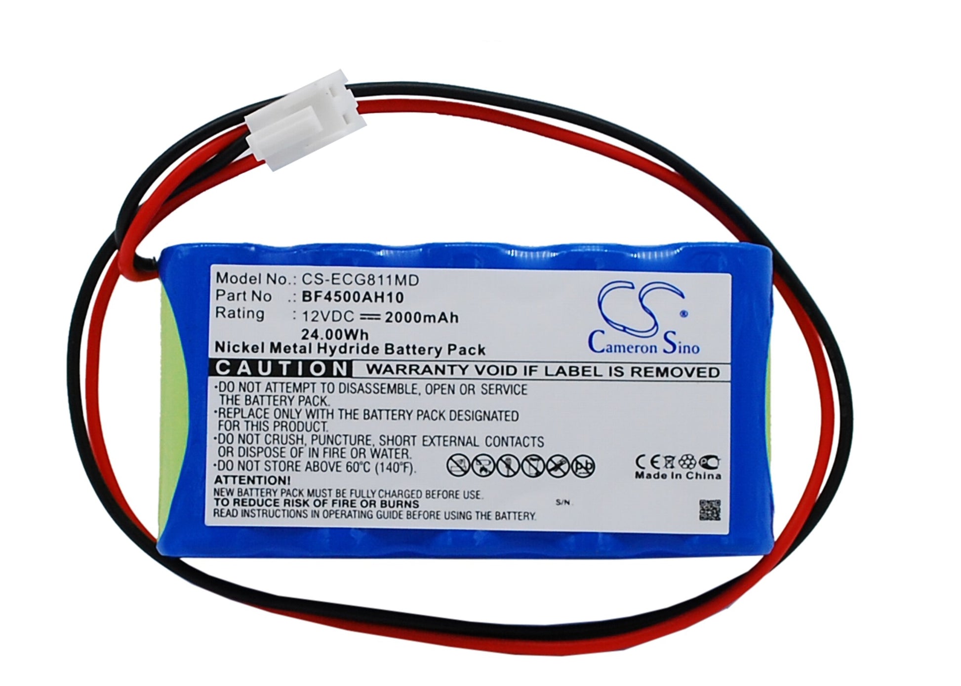 12V 2000mAh/24.00Wh Ni-MH Medical Battery for OSEN