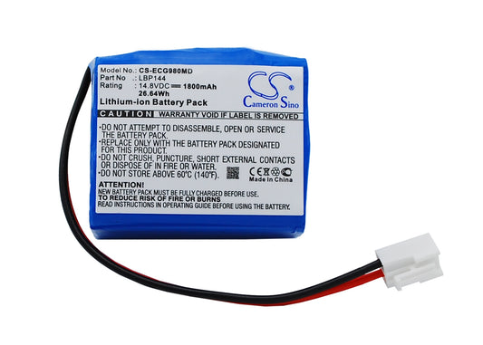 14.8V 1800mAh/26.64Wh Li-ion Medical Battery for Biocare