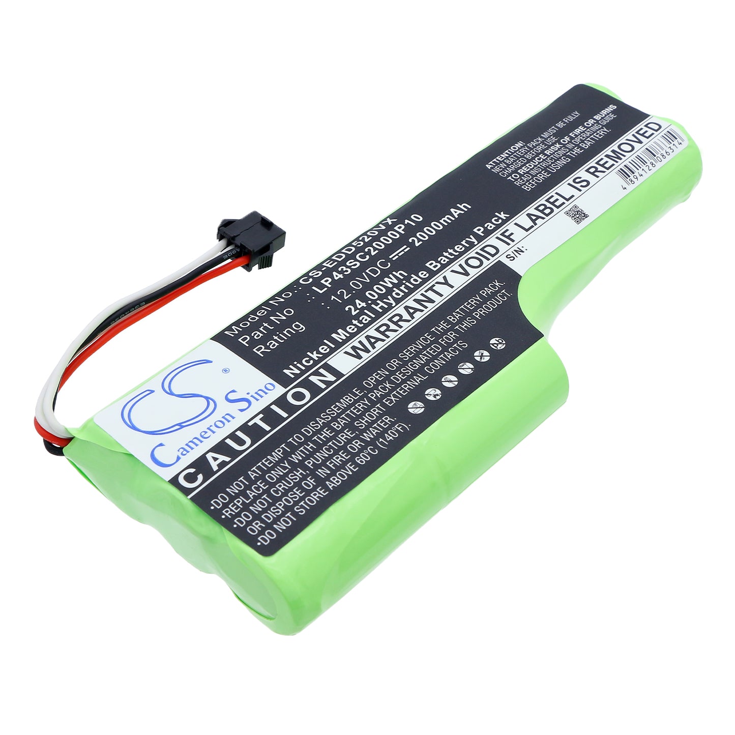 12V 2000mAh/24.00Wh Ni-MH Vacuum Battery for Ecovacs