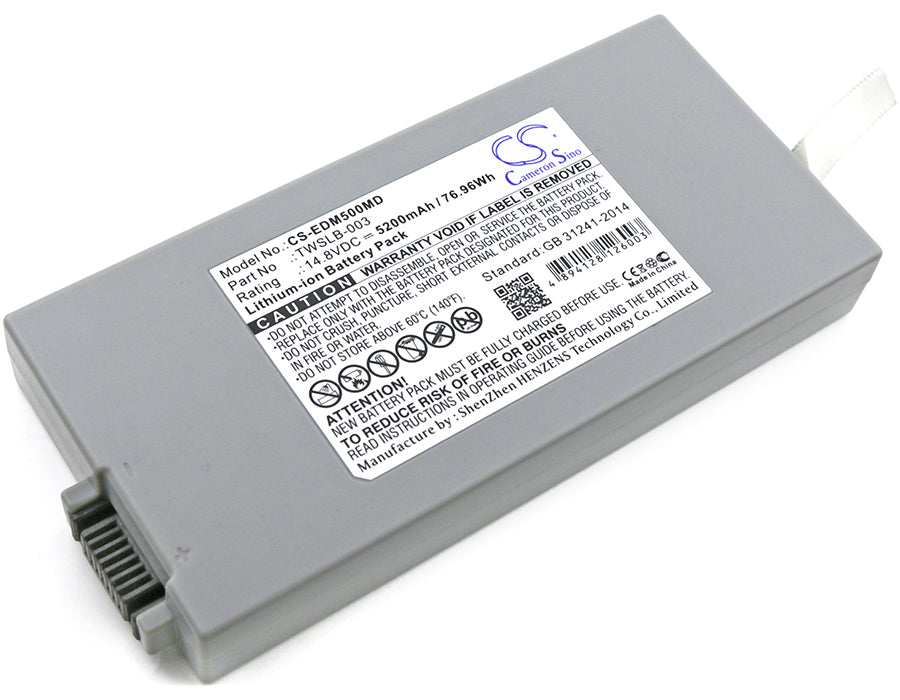 14.8V 5200mAh/76.96Wh Li-ion Medical Battery for Drager