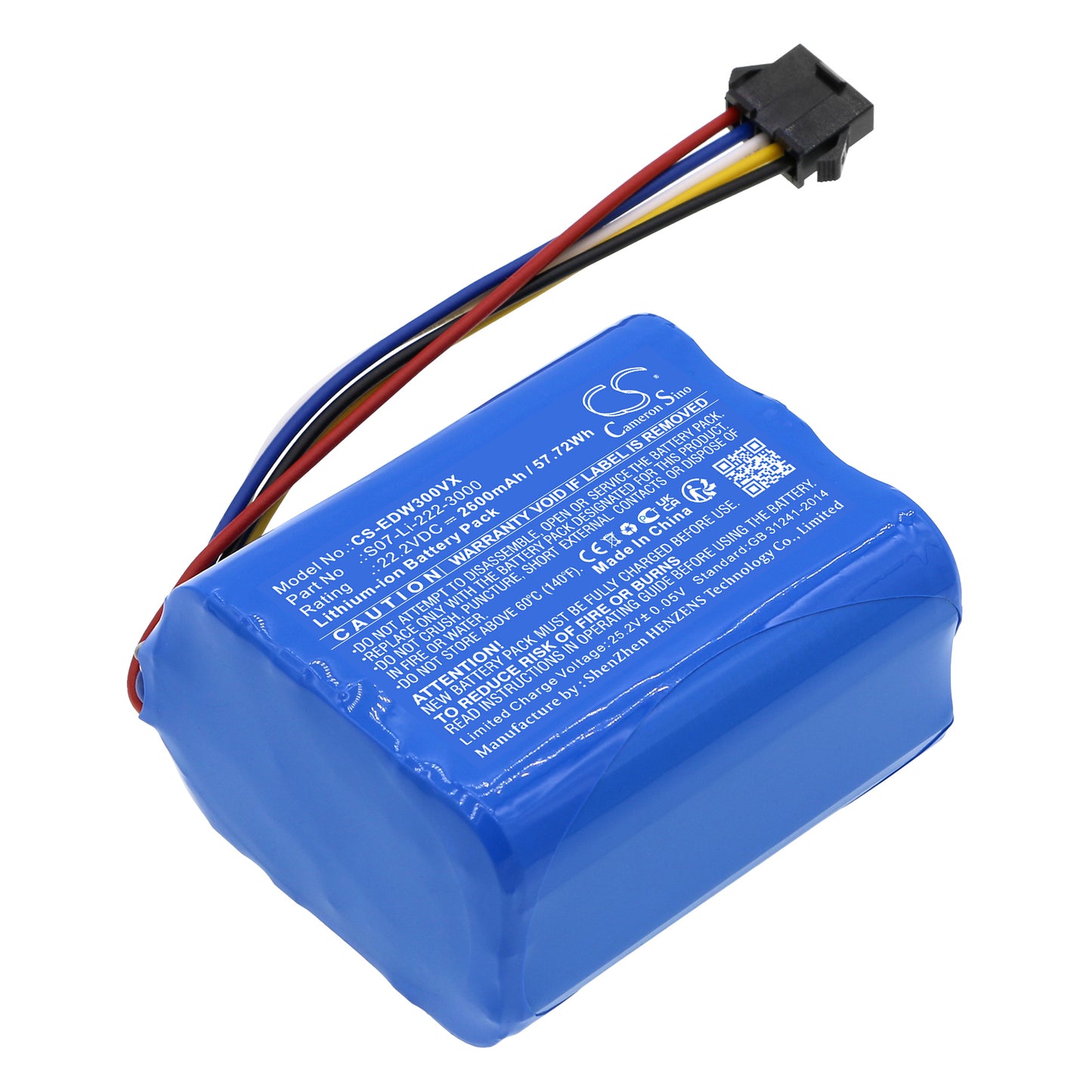 CS-EDW300VX Replacement Battery – Compatible with WA30, WA50, Winbot X, Winbot X WA30, Winbot X WA50