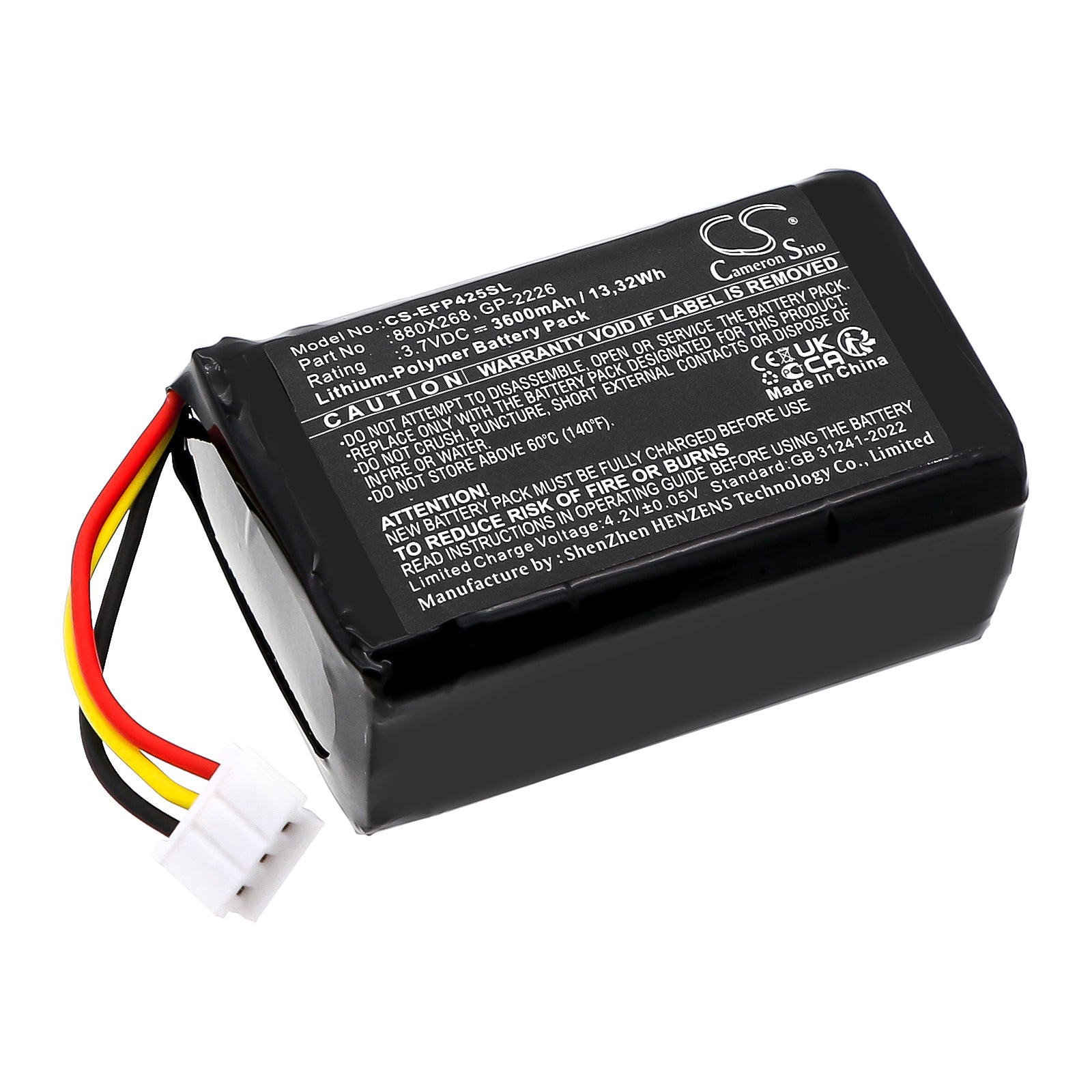 CS-EFP425SL Replacement Battery – Compatible with FIP-425B, FIP-435B