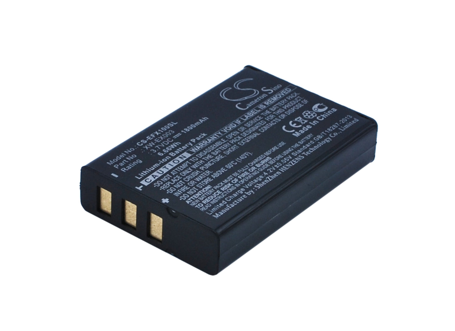 3.7V 1800mAh/6.66Wh Li-ion Equipment/Survey Battery for EXFO