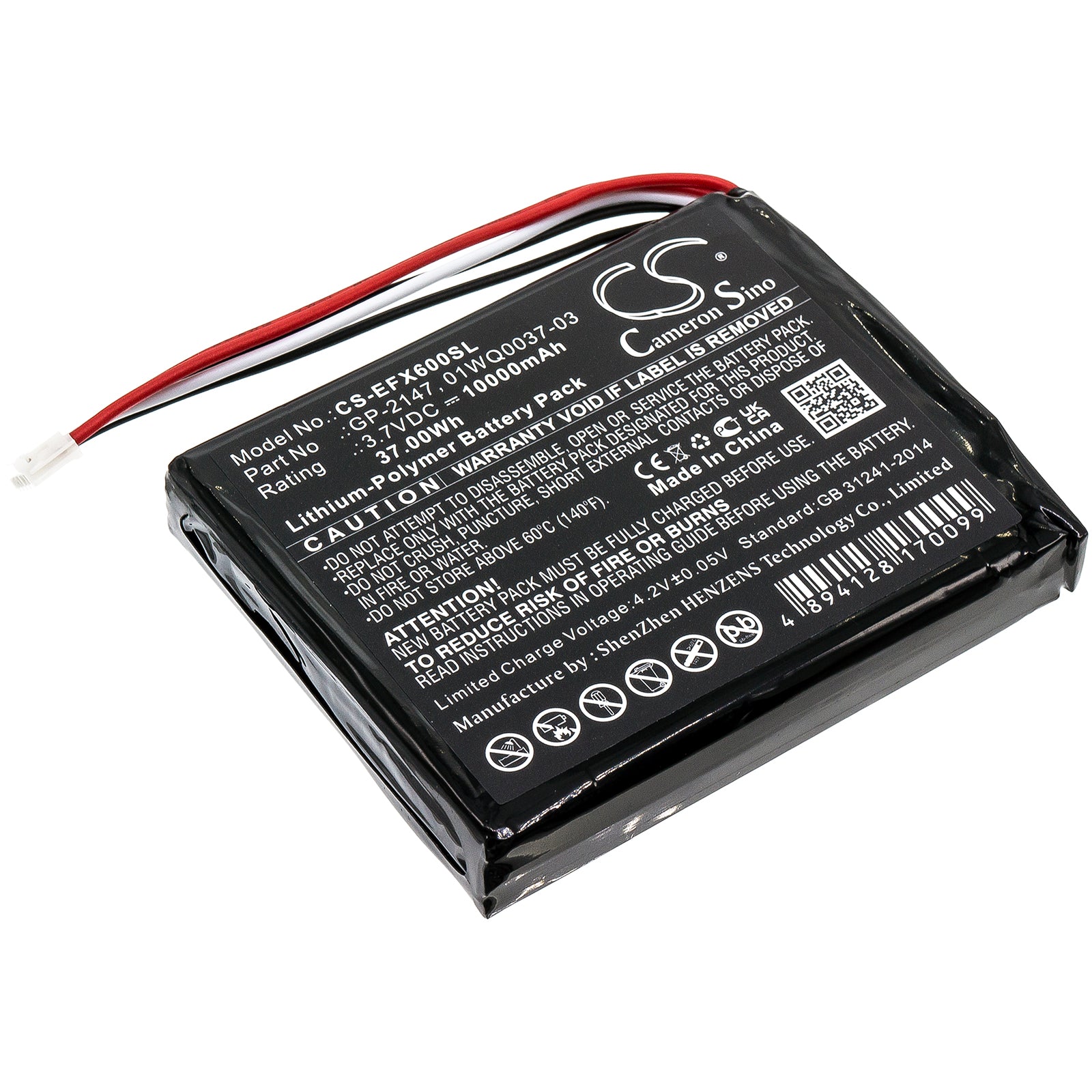 CS-EFX600SL Replacement Battery – Compatible with MAX-600, MAX-605, MAX-610, MAX-625, MAX-630, MAX-630G, MAX-635, MAX-635G