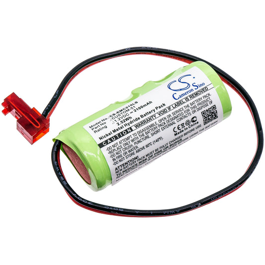 1.2V 2100mAh/2.52Wh Ni-MH Emergency Lighting Battery for Lithonia