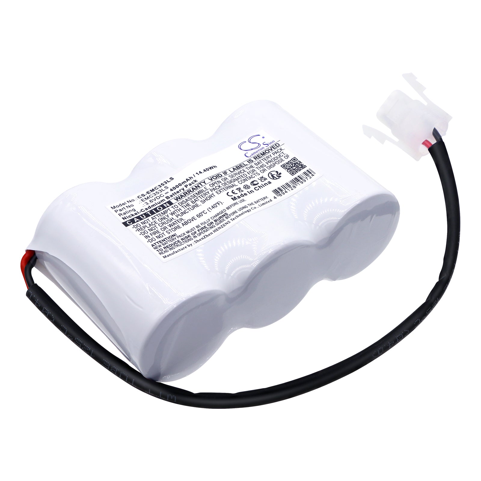CS-EMC353LS Replacement Battery – Ni-CD 3.6 4000mAh / 14.40Wh