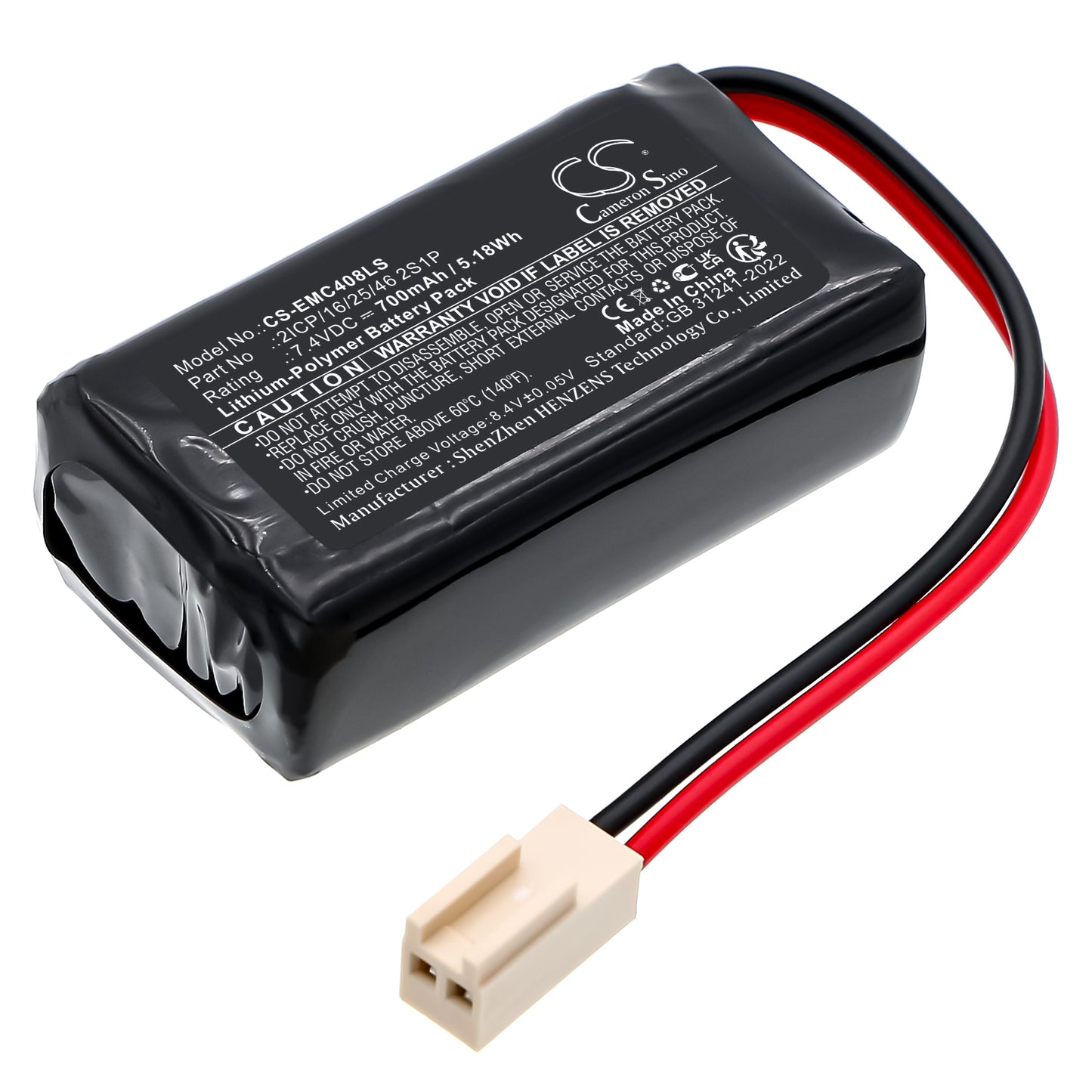 CS-EMC408LS Replacement Battery – Compatible with EVAKUATSIOONIVALGUST